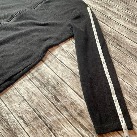 Croft & Barrow Fleece Jacket Black L LG Large Tall LT Full Zipper Zip Warm Cozy - Picture 10 of 10
